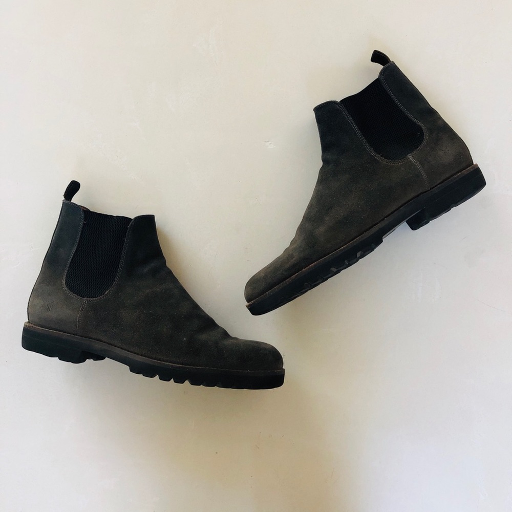 Frye Weston Chelsea Suede Ankle Boots 12
